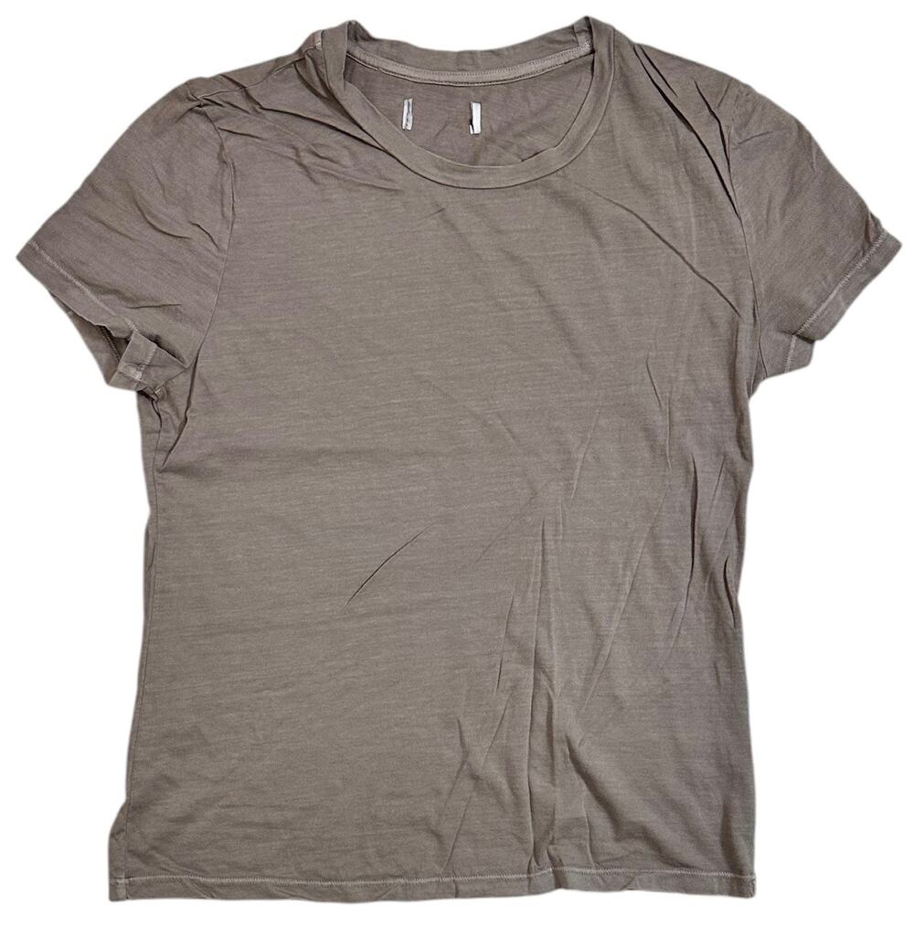 Rowan Women's T-Shirt Tyler Supima Cotton Short Sleeve Top Tee in Stone